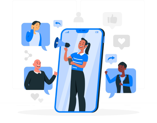 social media illustration