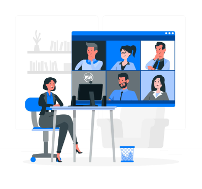 video conference illustration